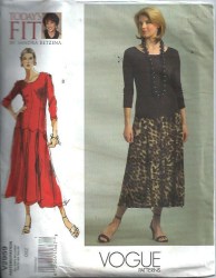 2959 BETZINA KNIT PULLOVER LONG FLARE DRESS PATTERN ABC,DEF,GHIJ